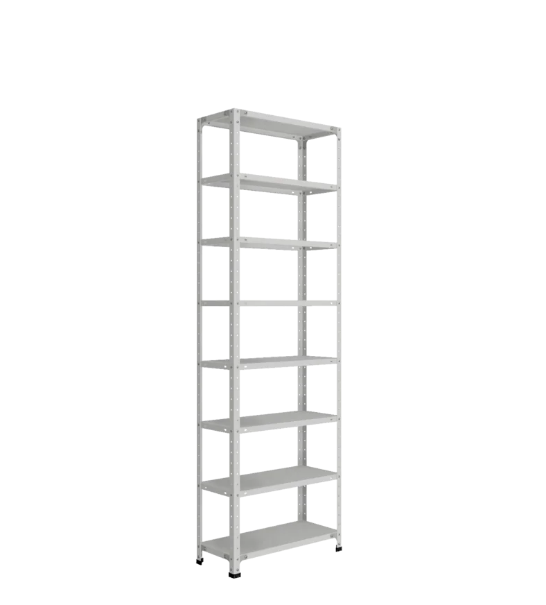 СТ-012 х 2200 х 700 х окрашен. х 300 х 8 полок х RAL 7038 х Без рёбер жёсткости