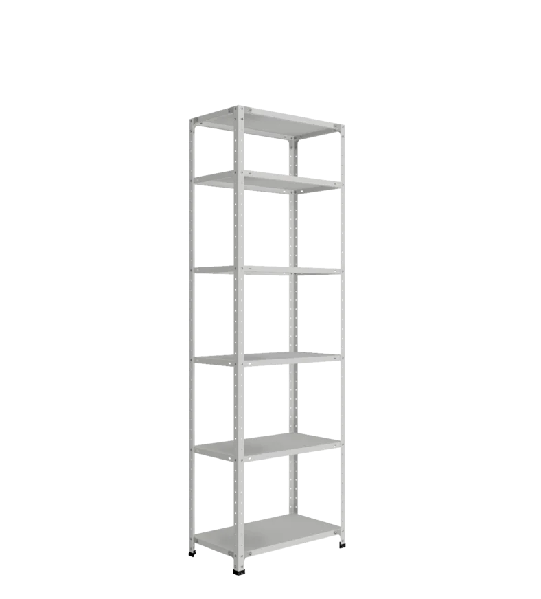 СТ-012 х 2200 х 700 х окрашен. х 400 х 6 полок х Цинк х Без рёбер жёсткости