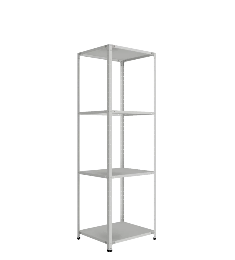 СТ-012 х 2200 х 700 х окрашен. х 600 х 4 полки х Цинк х Без рёбер жёсткости