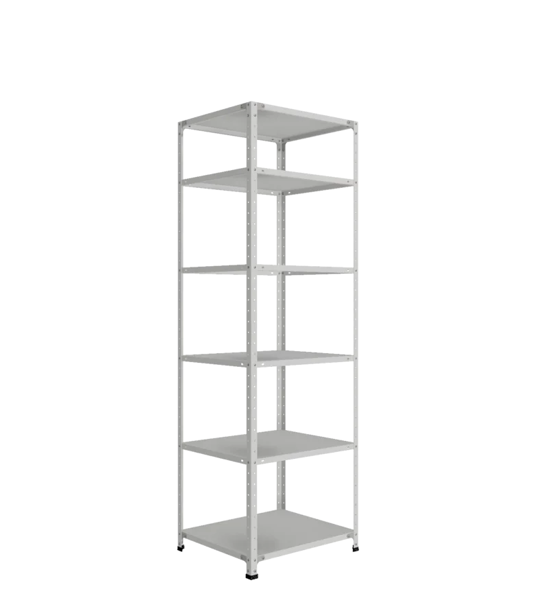 СТ-012 х 2200 х 700 х окрашен. х 600 х 6 полок х Цинк х Без рёбер жёсткости