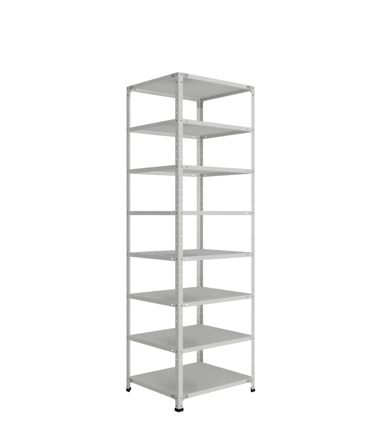 СТ-012 х 2200 х 700 х окрашен. х 600 х 8 полок х Цинк х Без рёбер жёсткости