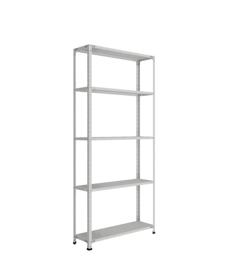 СТ-012 х 2200 х 1000 х окрашен. х 300 х 5 полок х Цинк х Без рёбер жёсткости