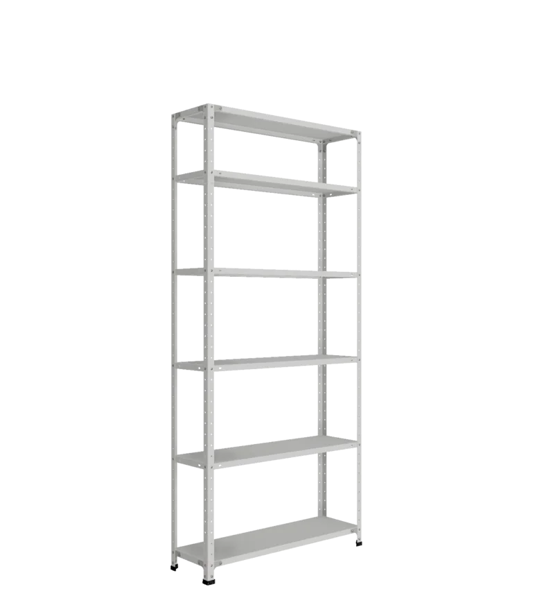 СТ-012 х 2200 х 1000 х окрашен. х 300 х 6 полок х RAL 7038 х Без рёбер жёсткости