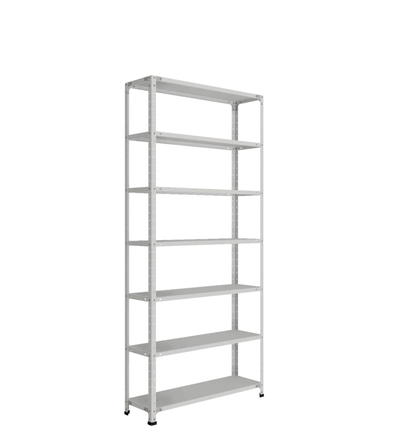 СТ-012 х 2200 х 1000 х окрашен. х 300 х 7 полок х Цинк х Без рёбер жёсткости