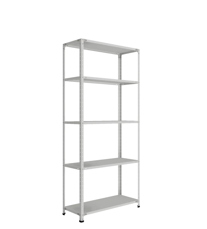 СТ-012 х 2200 х 1000 х окрашен. х 400 х 5 полок х Цинк х Без рёбер жёсткости