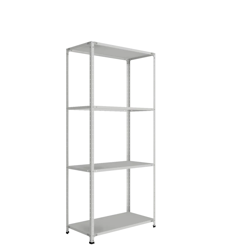 СТ-012 х 2200 х 1000 х окрашен. х 500 х 4 полки х RAL 7038 х Два ребра жесткости на полку