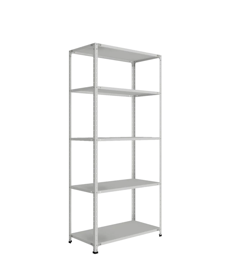 СТ-012 х 2200 х 1000 х окрашен. х 500 х 5 полок х Цинк х Без рёбер жёсткости