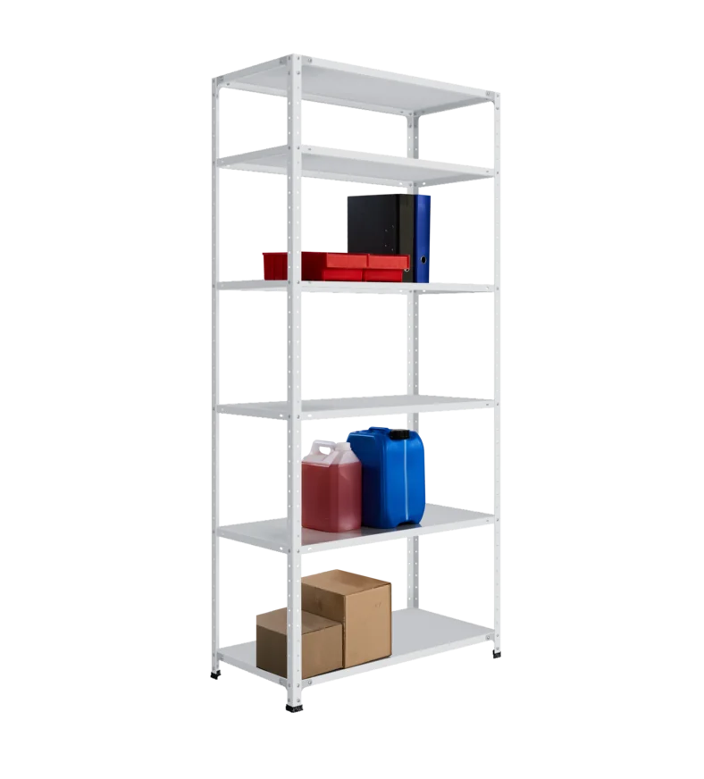 СТ-012 х 2200 х 1000 х окрашен. х 500 х 6 полок х RAL 7038 х Без рёбер жёсткости