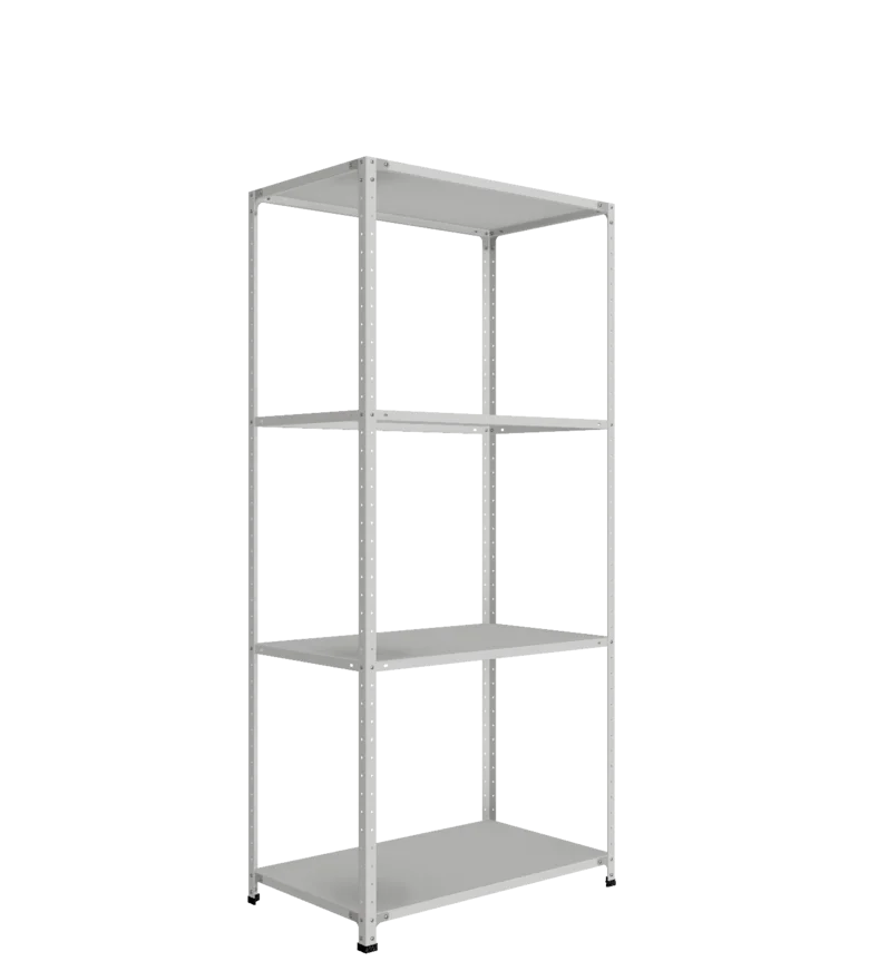 СТ-012 х 2200 х 1000 х окрашен. х 600 х 4 полки х RAL 7038 х Одно ребро жесткости на полку