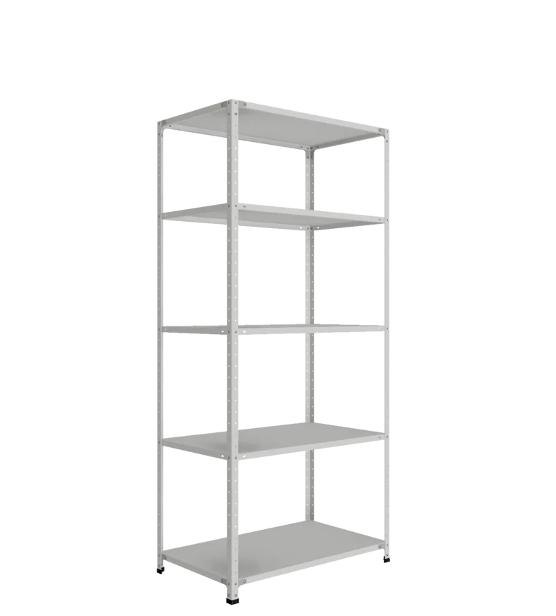 СТ-012 х 2200 х 1000 х окрашен. х 600 х 5 полок х RAL 7038 х Без рёбер жёсткости