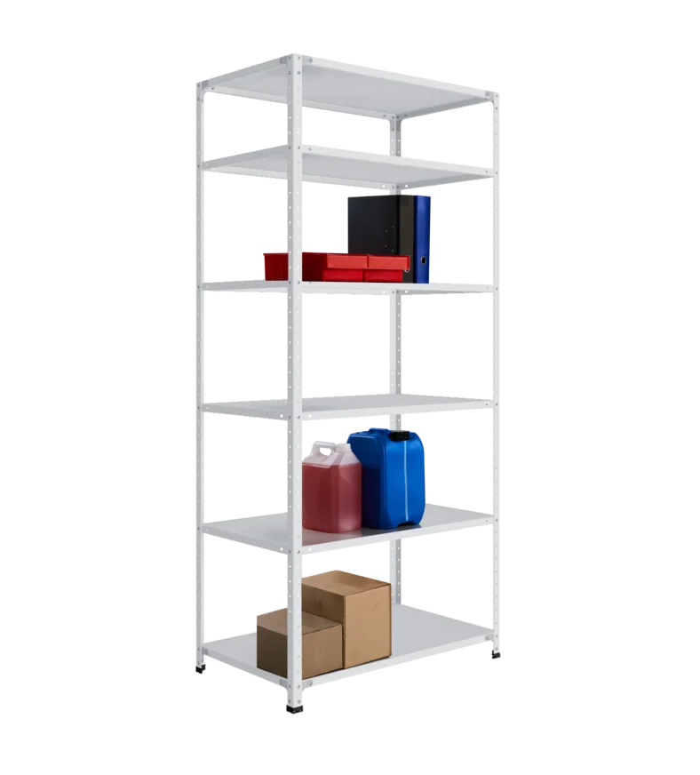 СТ-012 х 2200 х 1000 х окрашен. х 600 х 6 полок х RAL 7038 х Без рёбер жёсткости