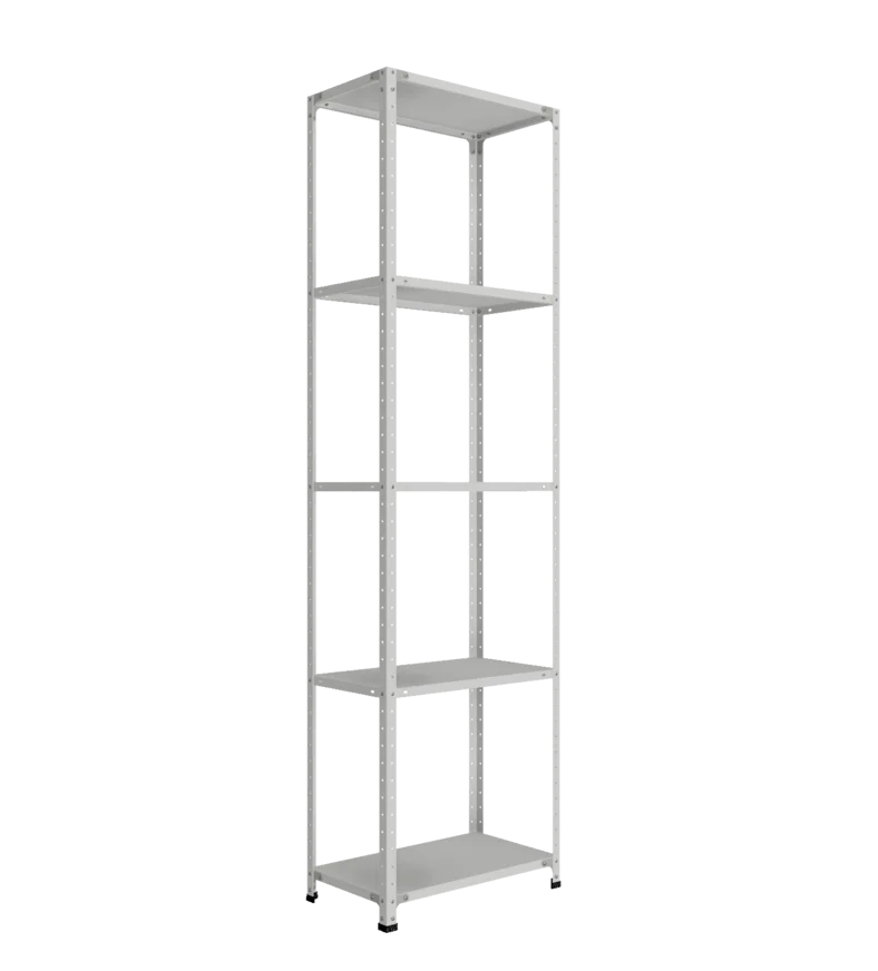 СТ-012 х 2500 х 700 х окрашен. х 400 х 5 полок х Цинк х Без рёбер жёсткости