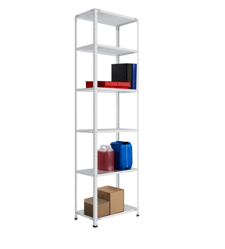 СТ-012 х 2500 х 700 х окрашен. х 400 х 6 полок х RAL 7038 х Без рёбер жёсткости