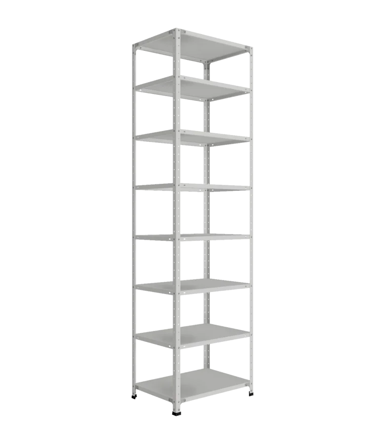 СТ-012 х 2500 х 700 х окрашен. х 500 х 8 полок х RAL 7038 х Без рёбер жёсткости