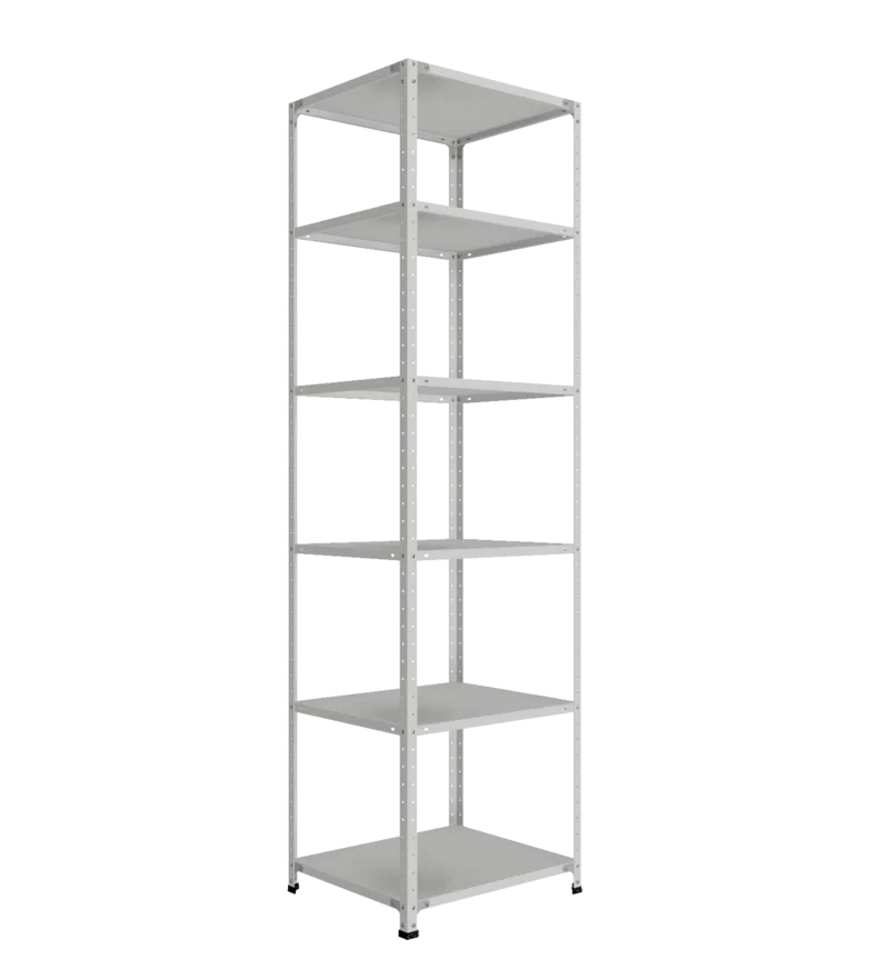 СТ-012 х 2500 х 700 х окрашен. х 600 х 6 полок х RAL 7038 х Без рёбер жёсткости