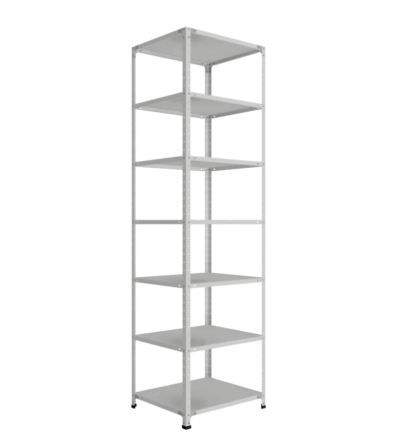 СТ-012 х 2500 х 700 х окрашен. х 600 х 7 полок х RAL 7038 х Без рёбер жёсткости