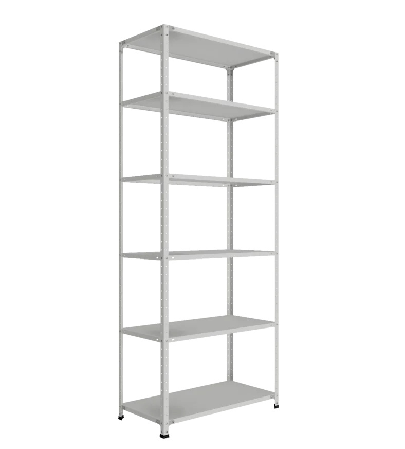 СТ-012 х 2500 х 1000 х окрашен. х 500 х 6 полок х RAL 7038 х Без рёбер жёсткости