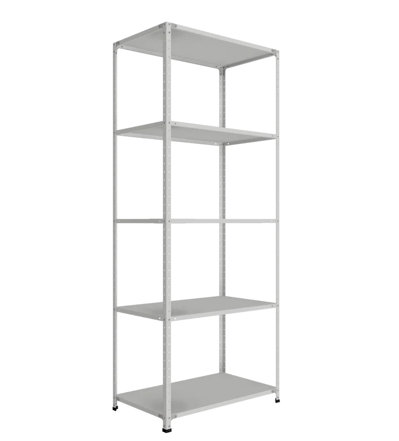 СТ-012 х 2500 х 1000 х окрашен. х 600 х 5 полок х Цинк х Без рёбер жёсткости