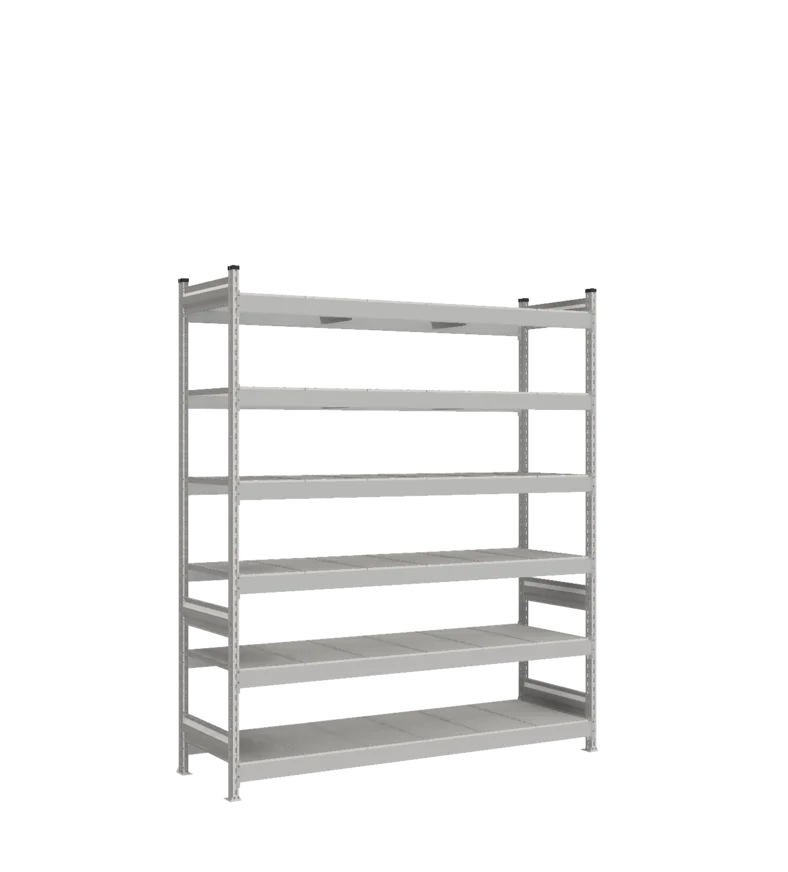 Стеллаж СТ-023 - RAL 7038 - 2200 - 600 - 1800 - Цинк - 6