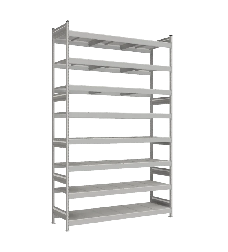Стеллаж СТ-023 - RAL 7038 - 3000 - 600 - 1800 - Цинк - 8