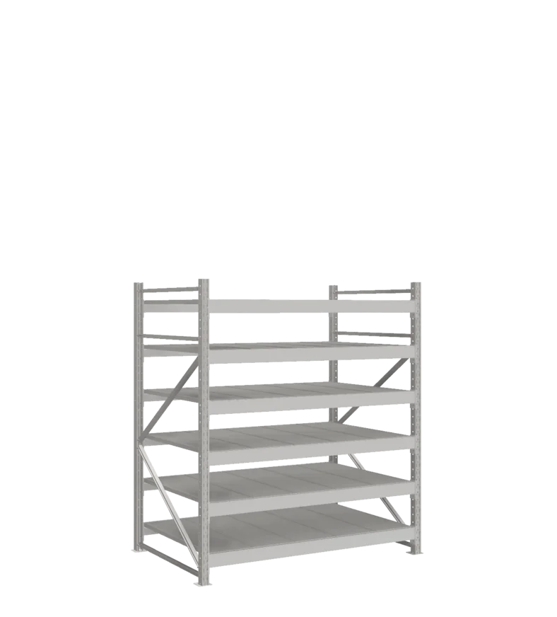 СТ-051 Стеллаж_1800/1050/1500 полки цинк_6 ярусов