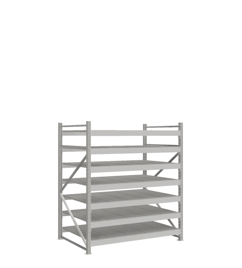 СТ-051 Стеллаж_1800/1050/1500 полки цинк_7 ярусов