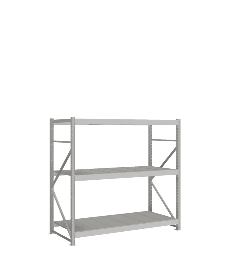 СТ-051 Стеллаж_1800/850/1800 полки цинк_3 яруса