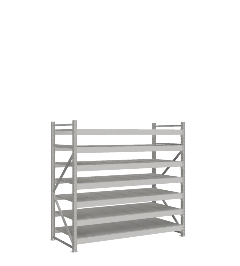 СТ-051 Стеллаж_1800/850/1800 полки цинк_7 ярусов