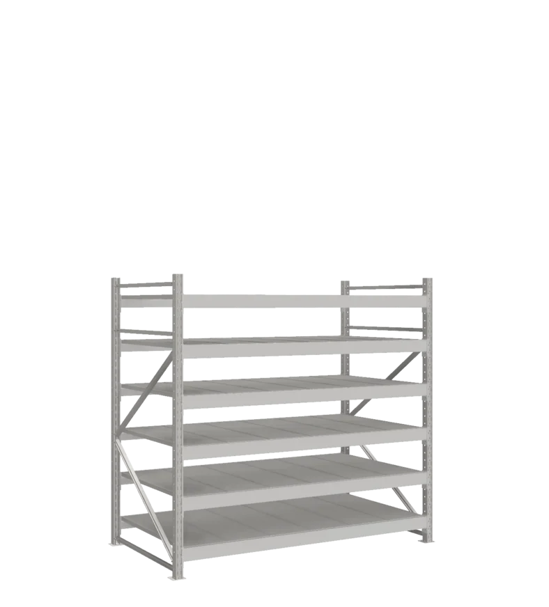 СТ-051 Стеллаж_1800/1050/1800 полки цинк_6 ярусов