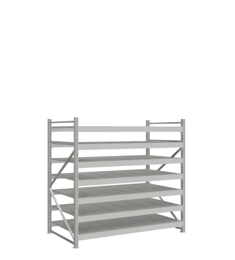 СТ-051 Стеллаж_1800/1050/1800 полки цинк_7 ярусов