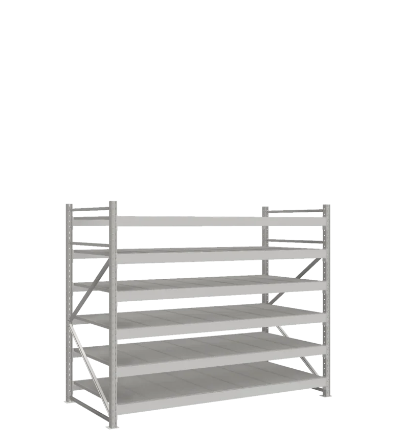 СТ-051 Стеллаж_1800/1050/2100 полки цинк_6 ярусов