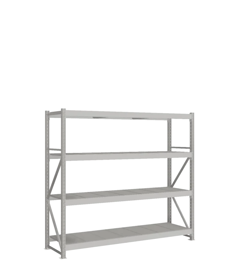 СТ-051 Стеллаж_2000/650/2100 полки цинк_4 яруса