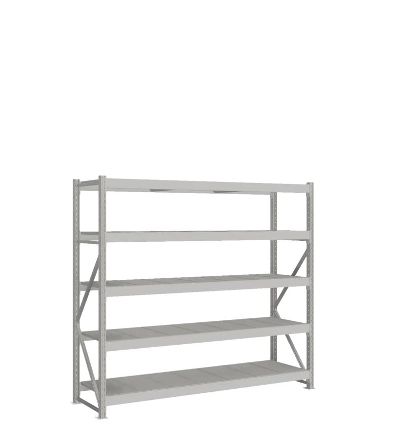 СТ-051 Стеллаж_2000/650/2100 полки цинк_5 ярусов