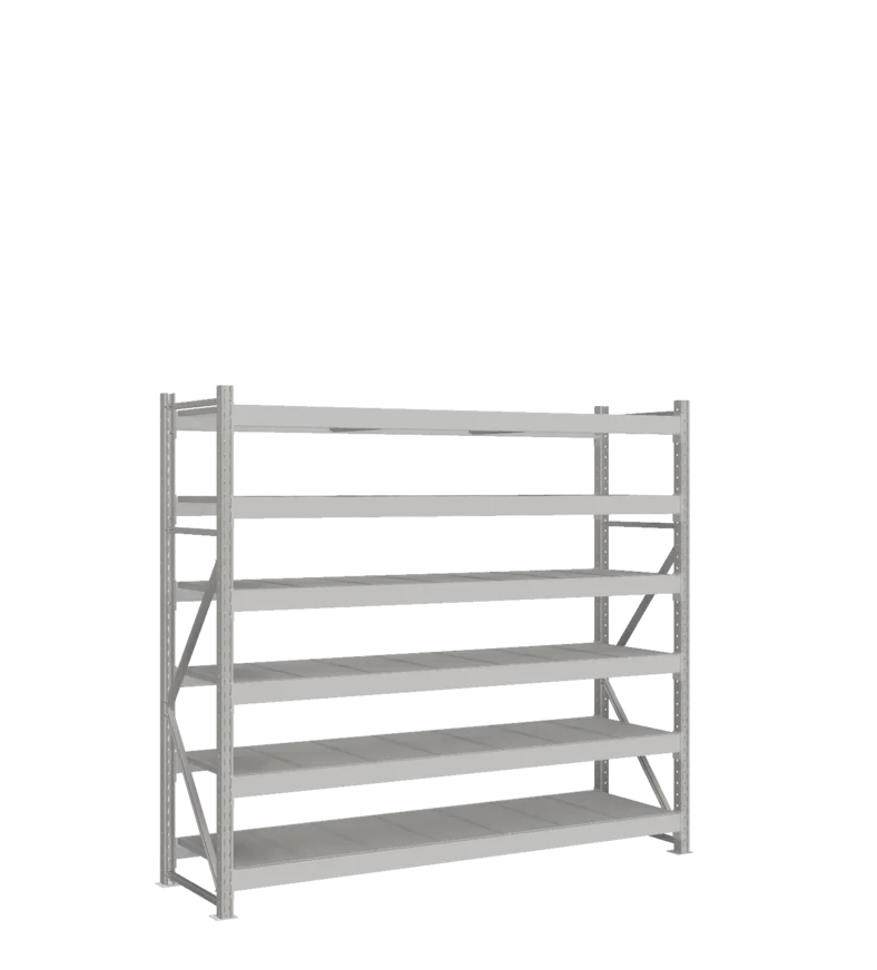 СТ-051 Стеллаж_2000/650/2100 полки цинк_6 ярусов