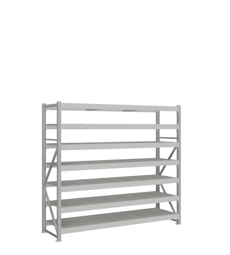 СТ-051 Стеллаж_2000/650/2100 полки цинк_7 ярусов