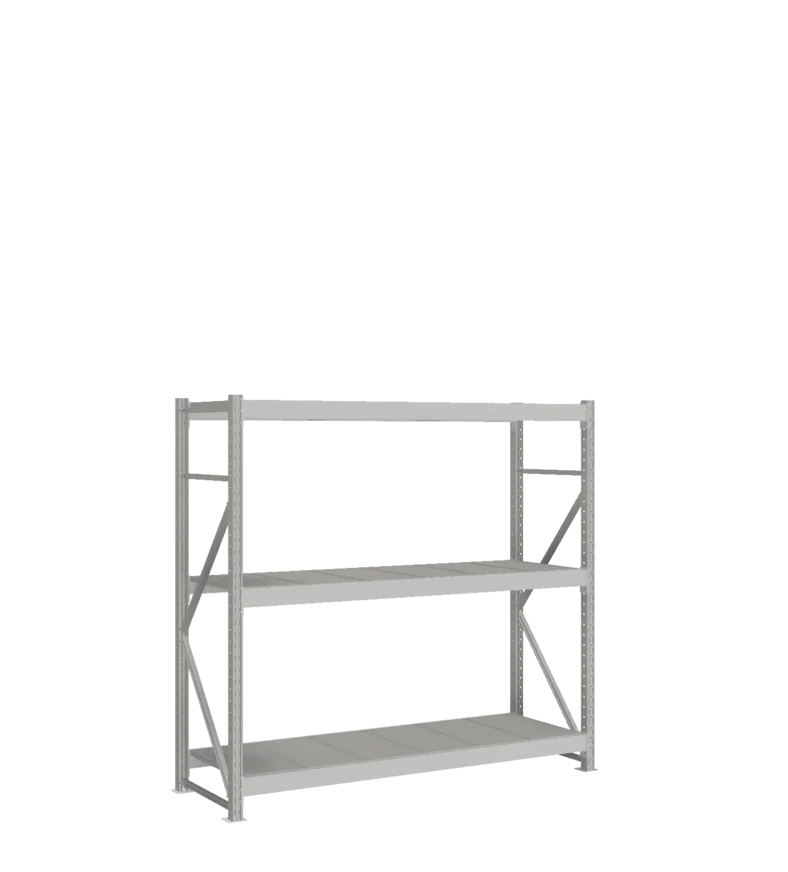 СТ-051 Стеллаж_1800/650/1800 полки цинк_3 яруса