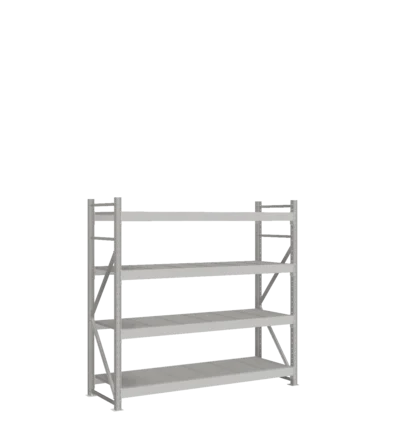 СТ-051 Стеллаж_1800/650/1800 полки цинк_4 яруса