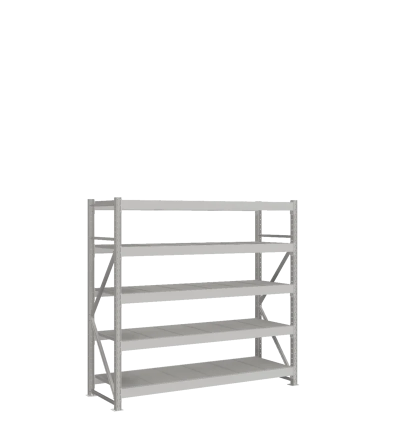 СТ-051 Стеллаж_1800/650/1800 полки цинк_5 ярусов