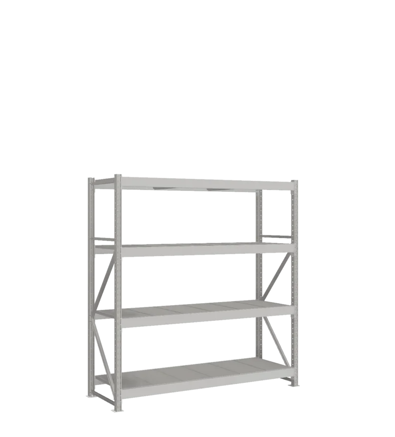 СТ-051 Стеллаж_2000/650/1800 полки цинк_4 яруса