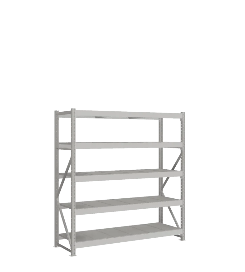 СТ-051 Стеллаж_2000/650/1800 полки цинк_5 ярусов