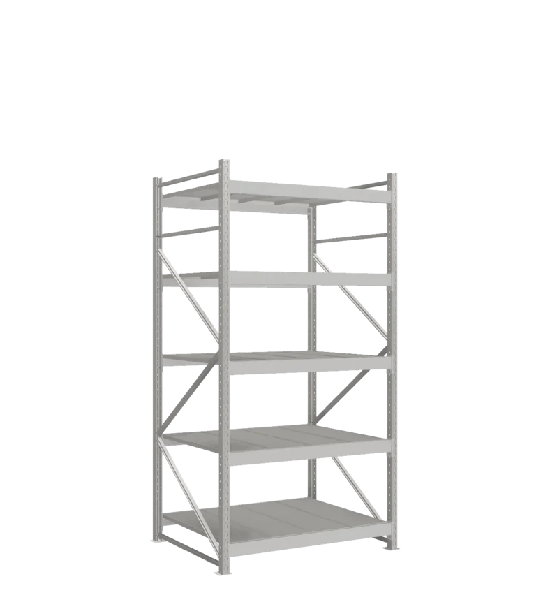 СТ-051 Стеллаж_2500/1050/1200 полки цинк_5 ярусов