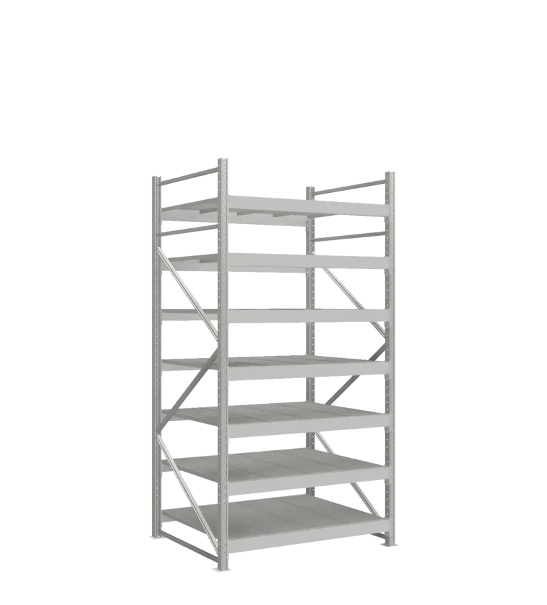 СТ-051 Стеллаж_2500/1050/1200 полки цинк_7 ярусов