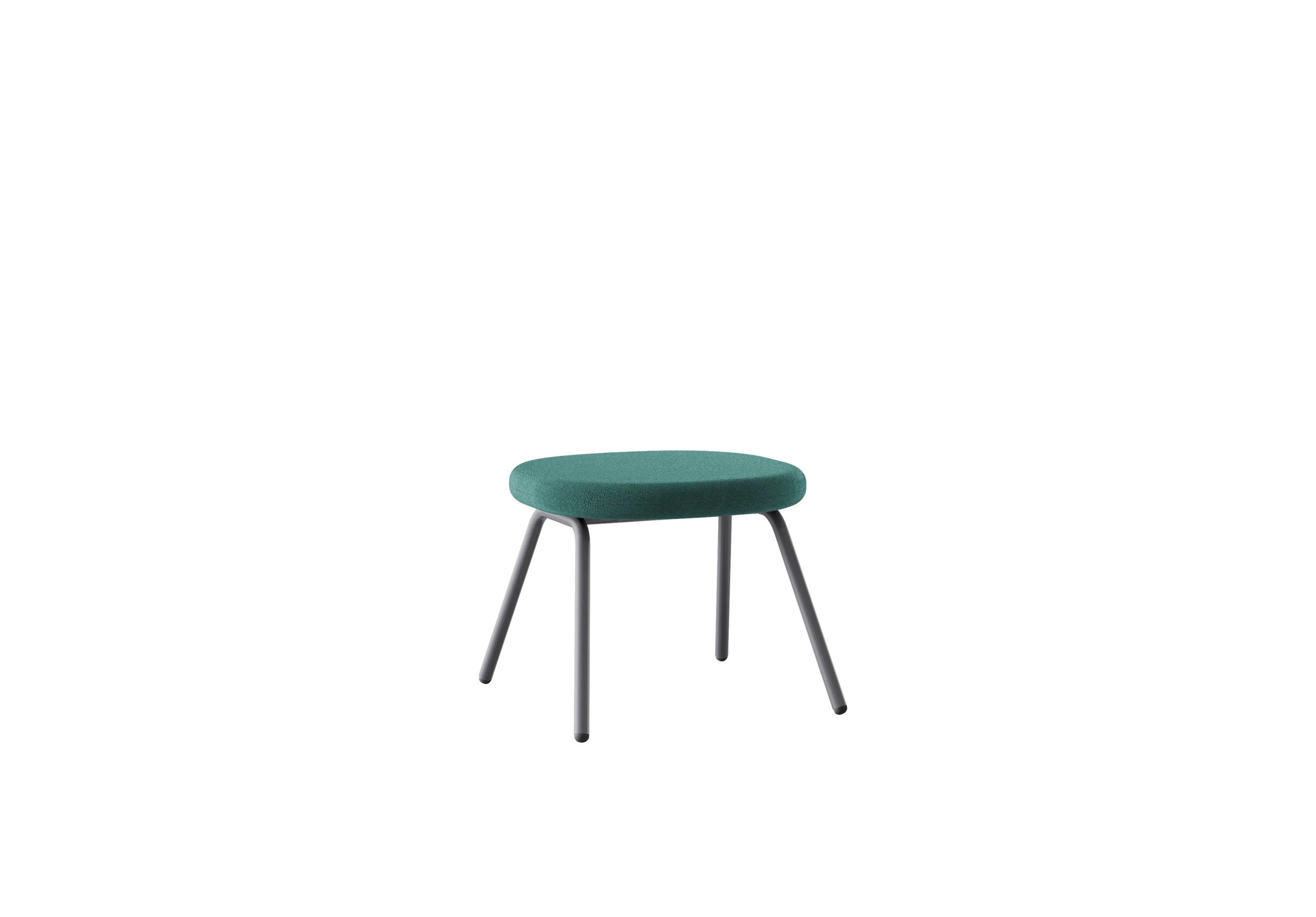 PLUM Оттоманка, 503-b012  Ткань зелёная, RAL 7024 Муар Графитовый