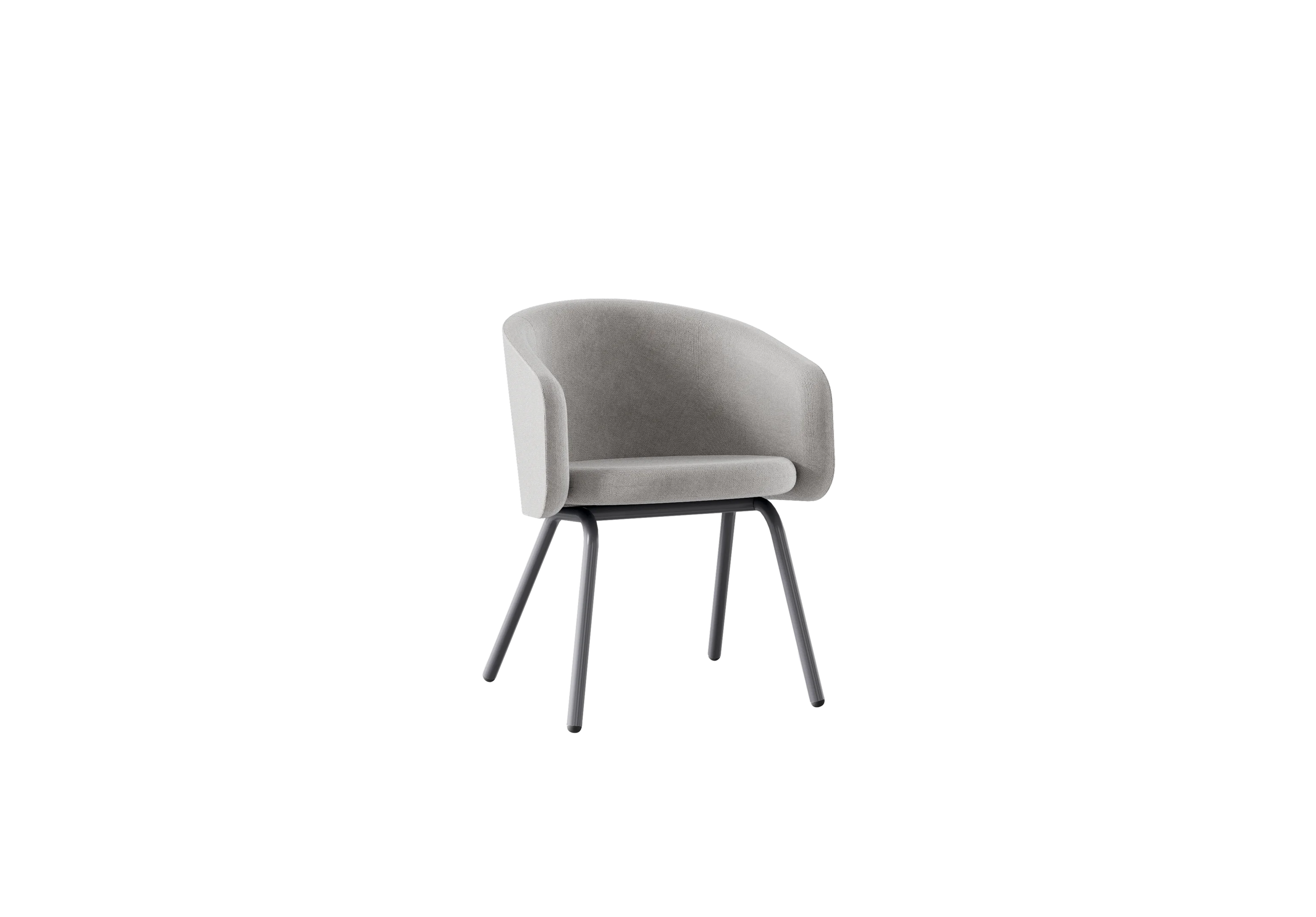 PLUM Стул, 503-b002, RAL 7024 Муар Графитовый, Ткань серая