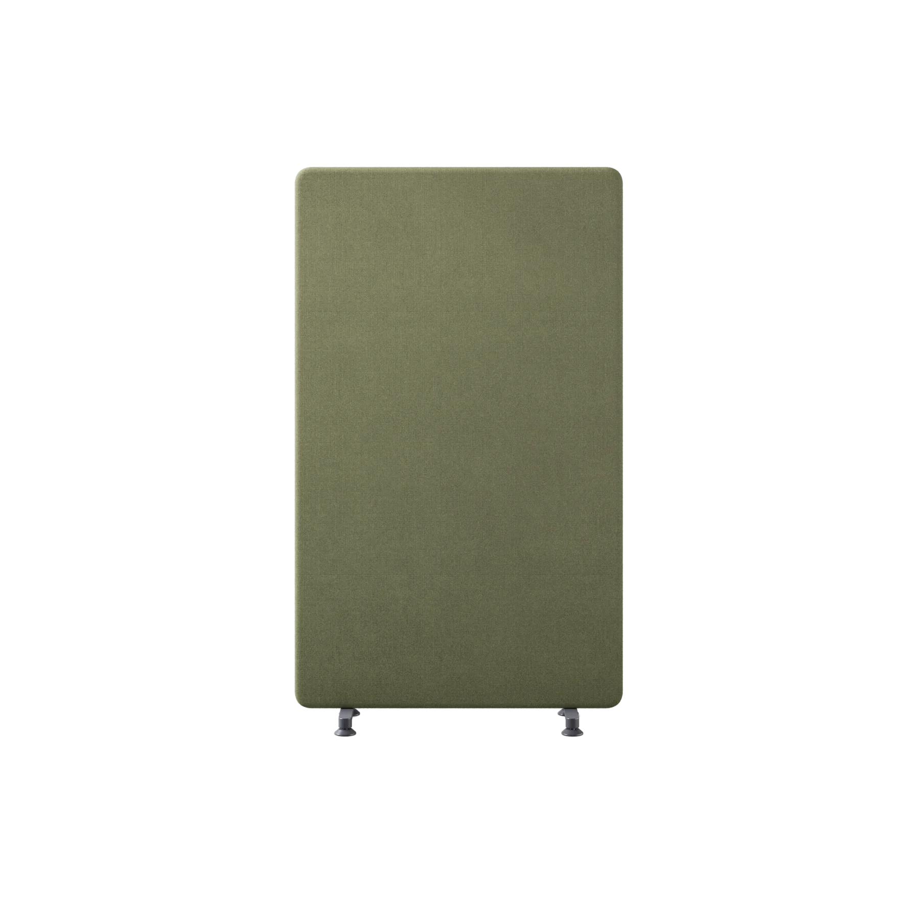 Панель 100х165 WALLY на широких ножках, 503-a012, RAL 9016 Муар Графитовый, Ткань зелёная