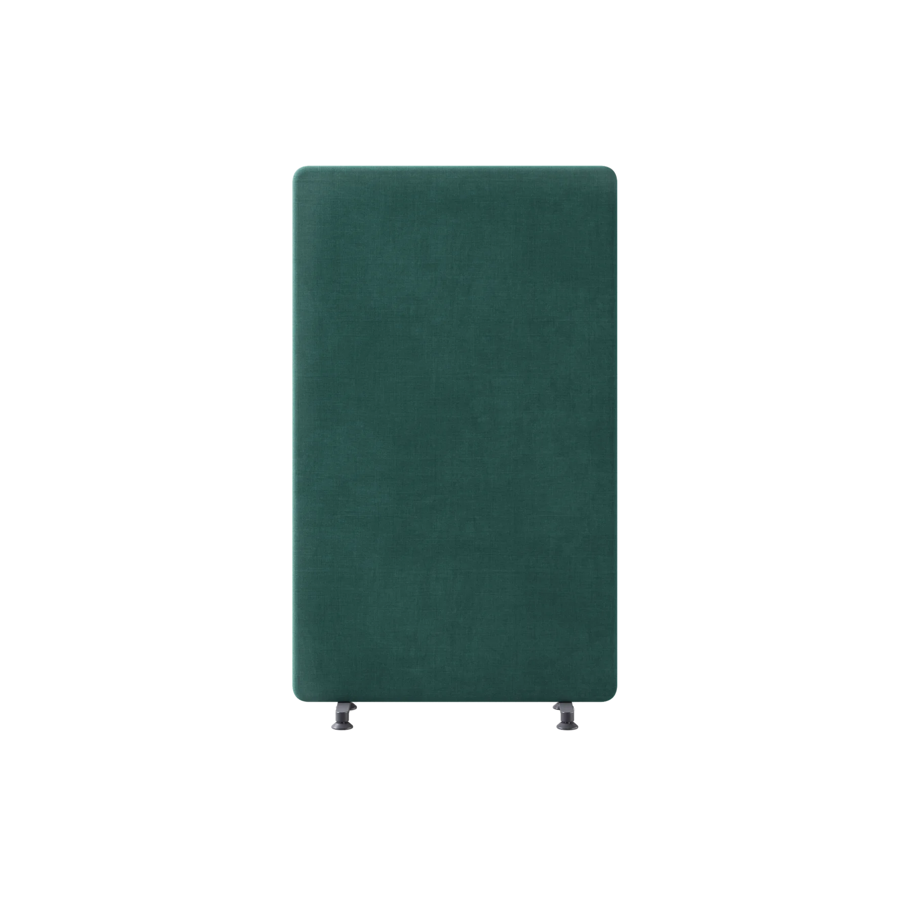 Панель 100х165 WALLY на широких ножках, 503-b012, RAL 9016 Муар Графитовый, Ткань зелёная