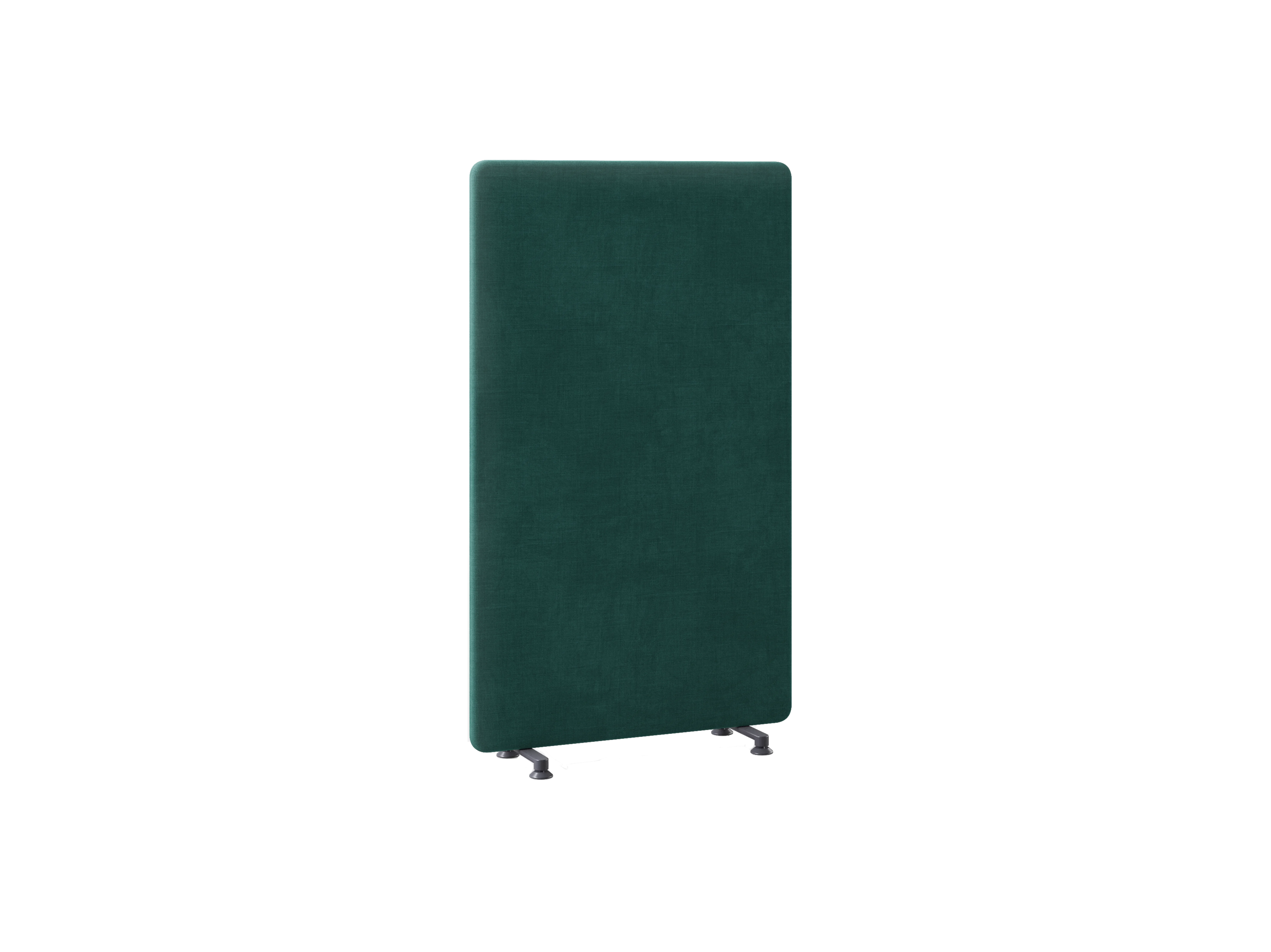 Панель 100х165 WALLY на широких ножках, 503-b012, RAL 9016 Муар Графитовый, Ткань зелёная