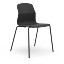 LOVKO Стул штабелируемый Черный, RAL 9005 Муар Черный