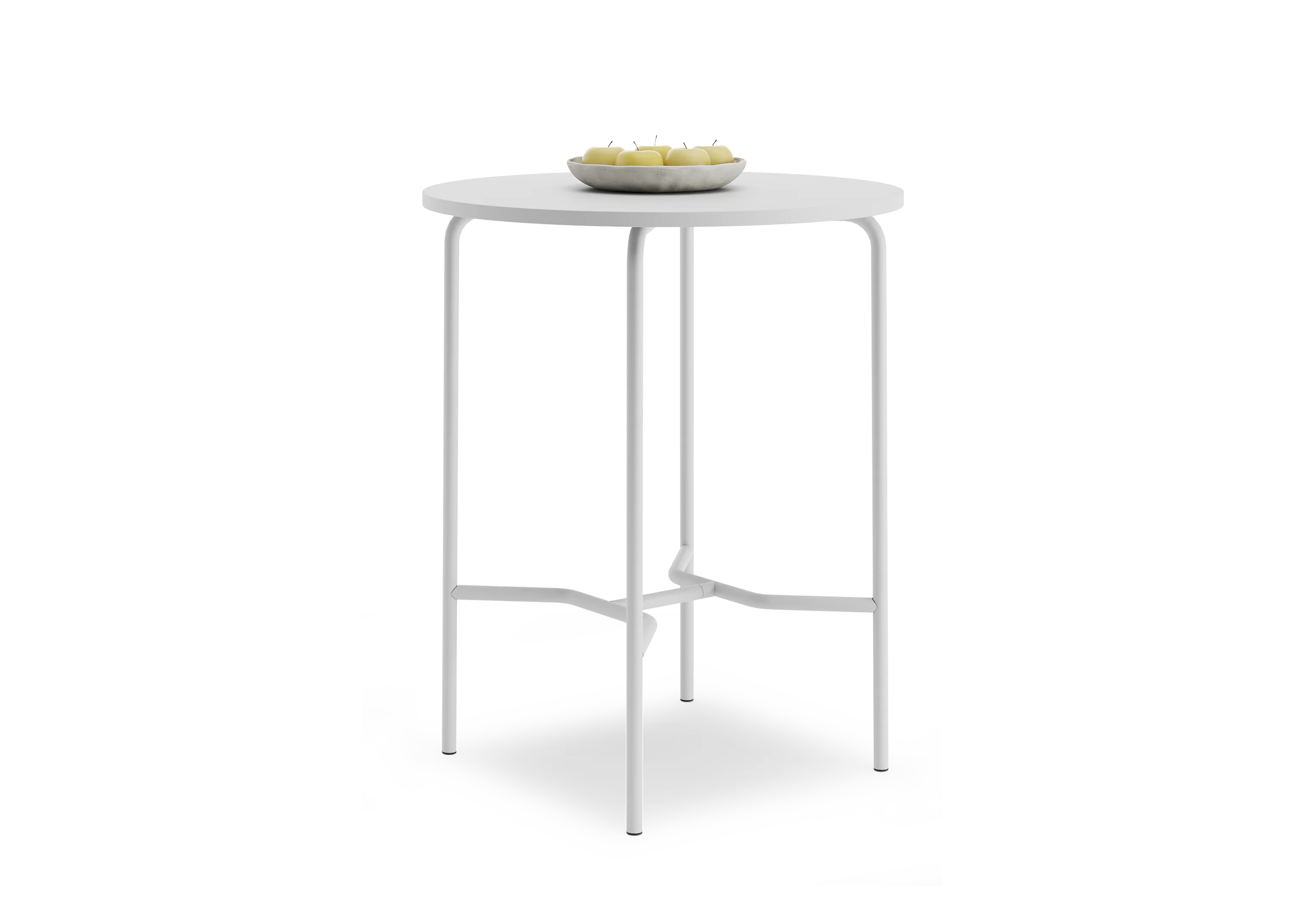 Стол барный GIBKO круглый RAL 9016, Белый премиум