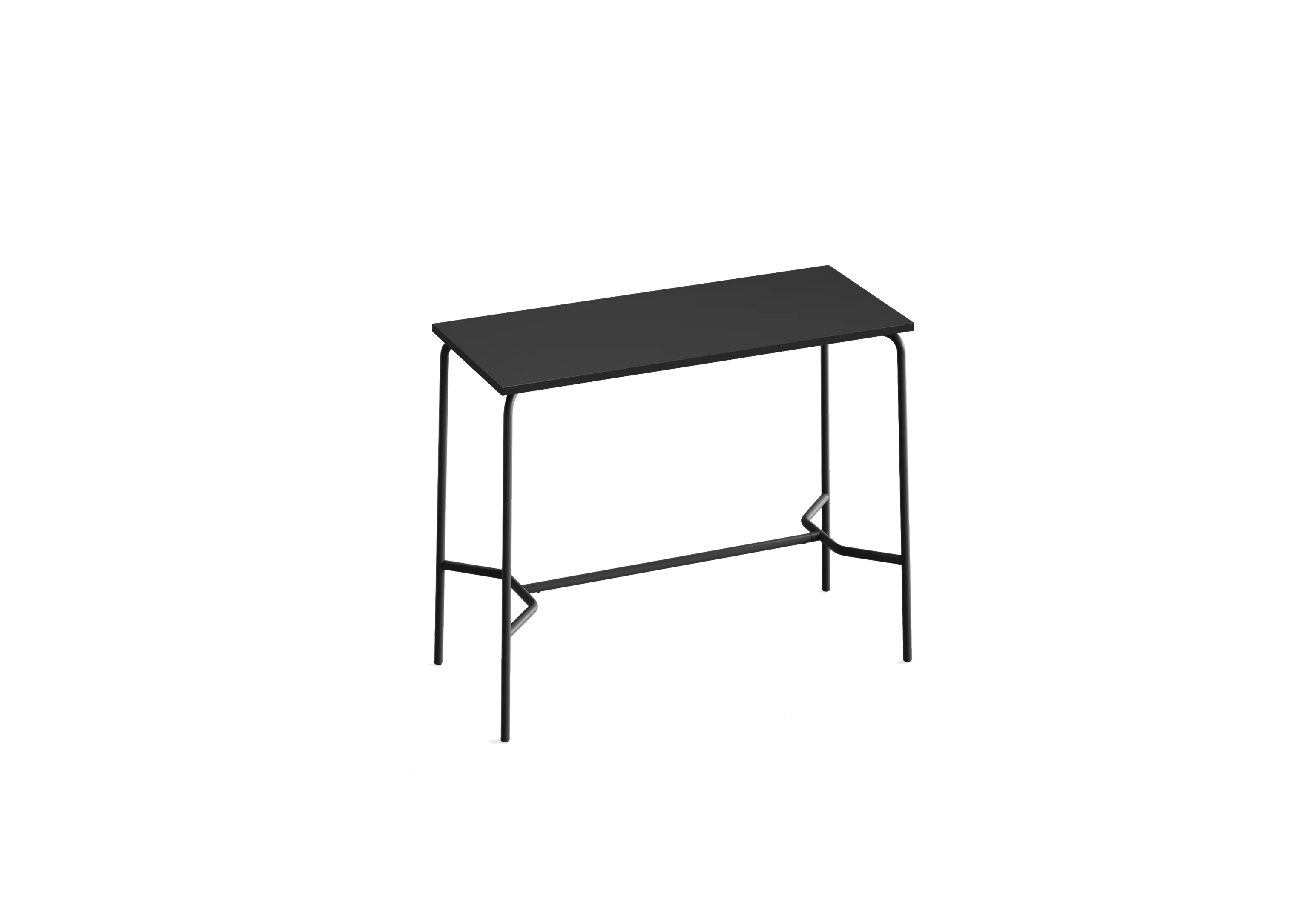 Стол барный GIBKO прямоугольный 120х60 RAL 9005, Муар чёрный